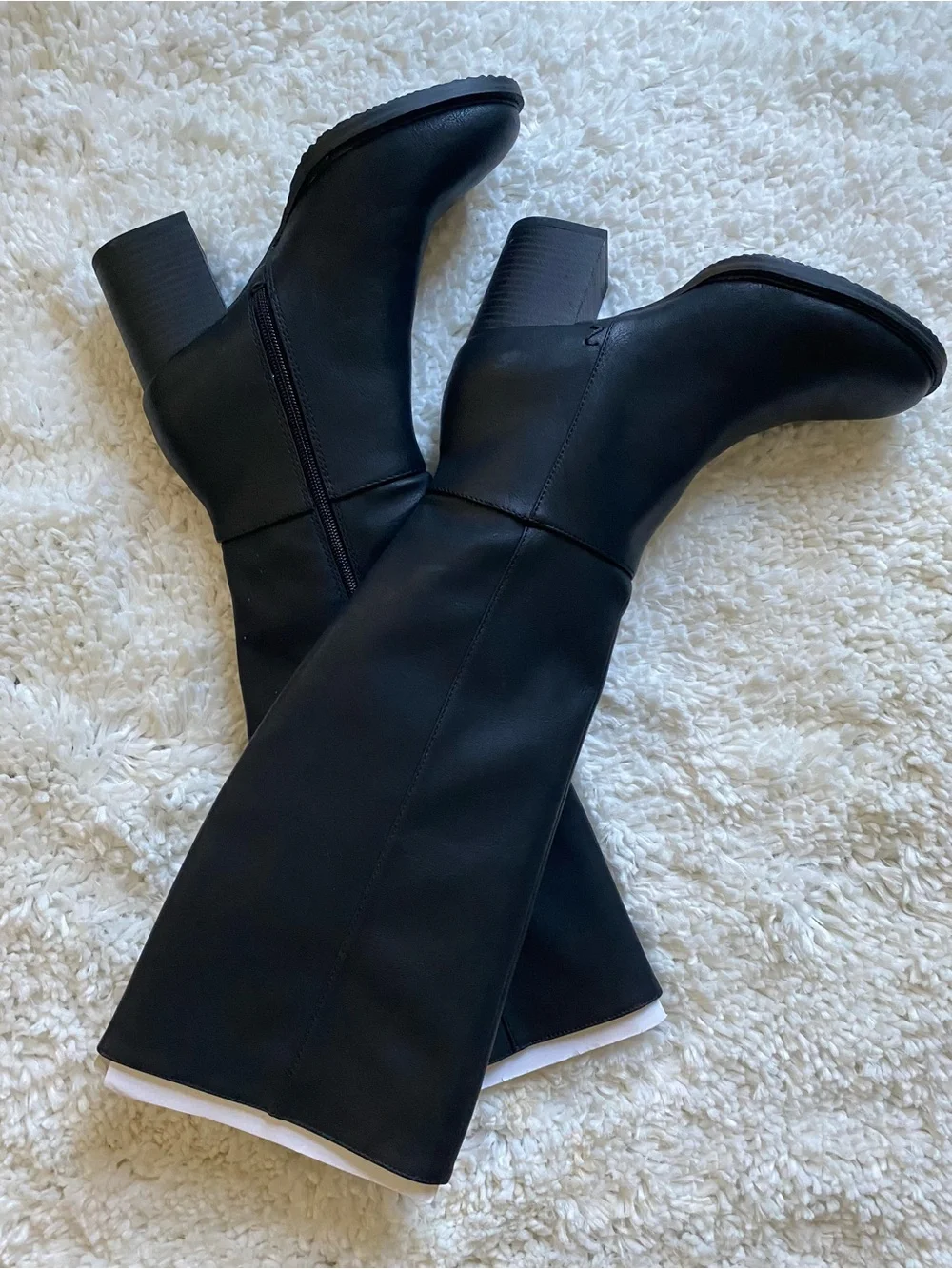 Zodiac Black Over-the-Knee Block Heel Boots